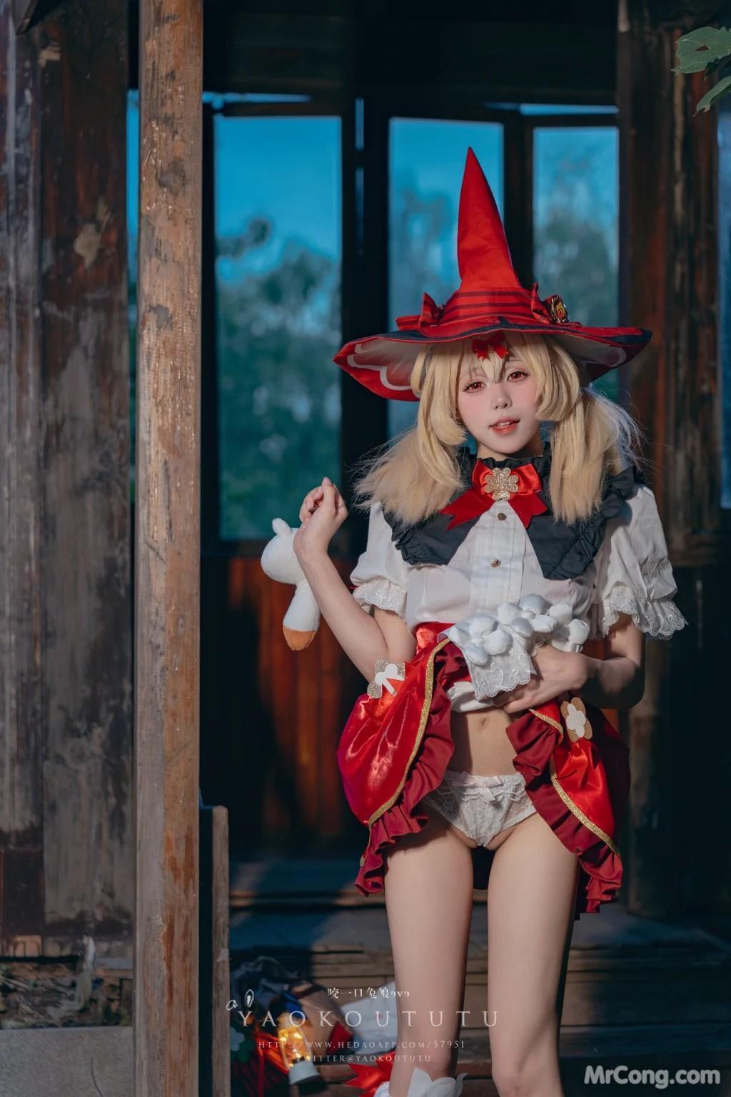Coser@黏黏团子兔: 琪花星烛·可莉 可莉炸鱼舞 (66 photos )(22)