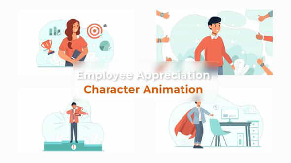 Employee Appreciation Character - VideoHive 37070993