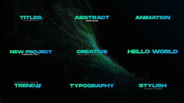 Animated Typography Ae - VideoHive 57020460