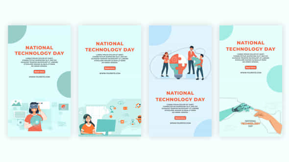 National Technology Day - VideoHive 39081705
