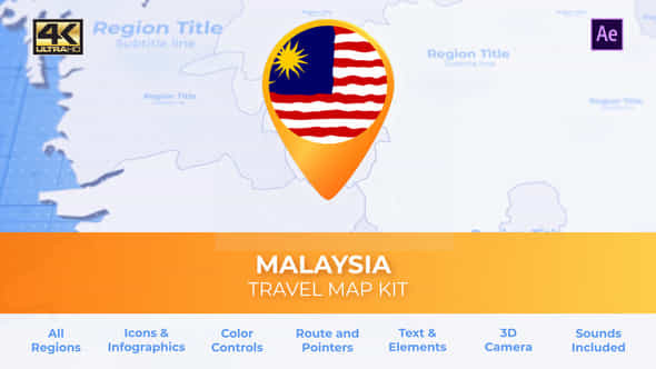 Malaysia Map - VideoHive 30442344