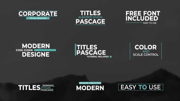 Clean Titles | After Effects - VideoHive 36268052