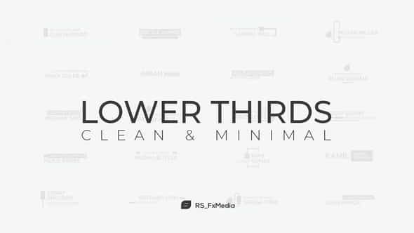 Lower Thirds | Clean - VideoHive 31864661