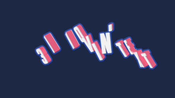 3D Movin Text - VideoHive 57729777
