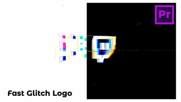 Fast Glitch Logo for Premiere - VideoHive 33490646