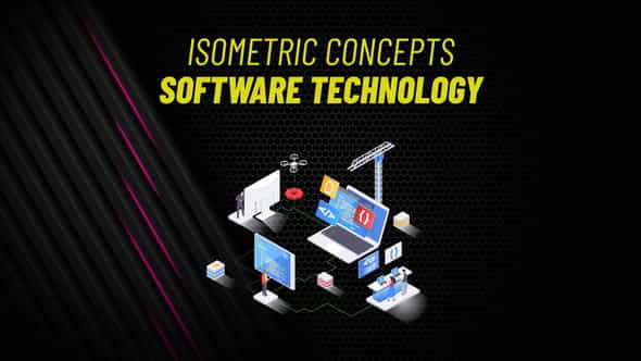 Software Technology - Isometric Concept - VideoHive 31223594