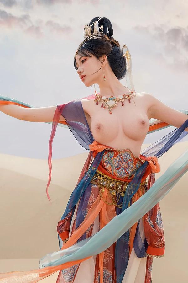 极品女神年年敦煌飞天飘飘若仙无圣光唯美图集(18)