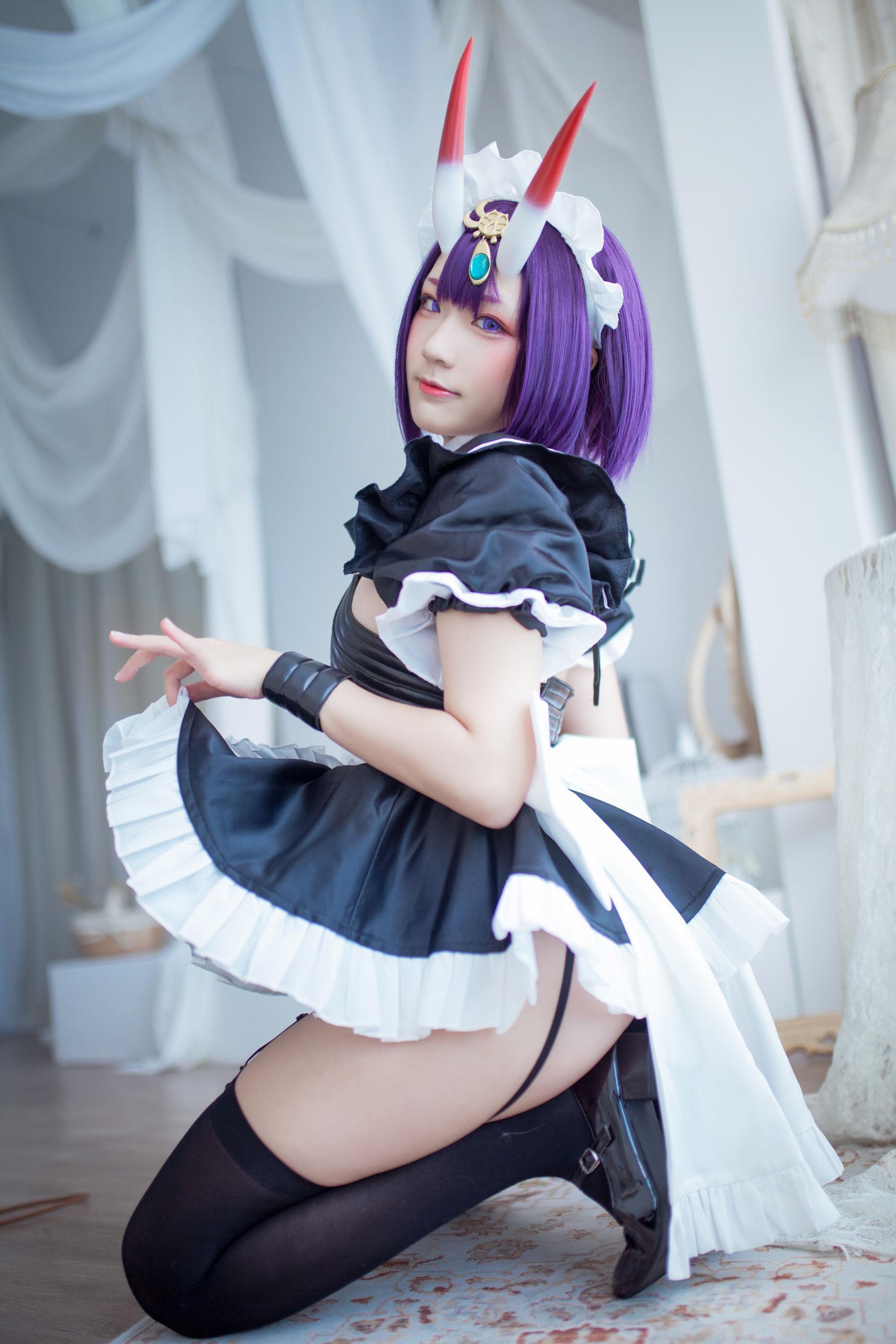 [网红COSER] 动漫博主Mime弥美 – 酒呑童子女仆(14)