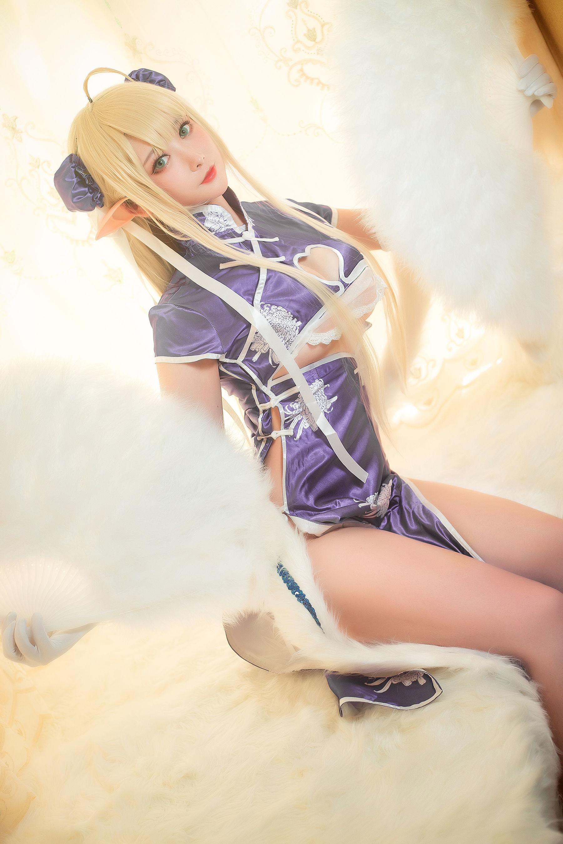 [网红COSER] 高颜值coser念念_D – 半人马旗袍 写真集(10)