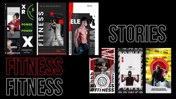 Creative target fitness stories - VideoHive 31221103