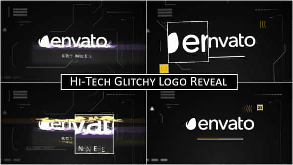 Hi-Tech Glitchy Logo - VideoHive 7685939