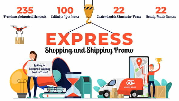Express ShoppingShipping Promo - VideoHive 26851115
