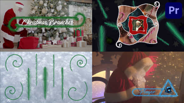 Christmas Branches And - VideoHive 42292491