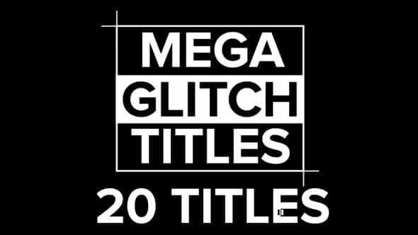 20 Glitch Titles - VideoHive 13241609