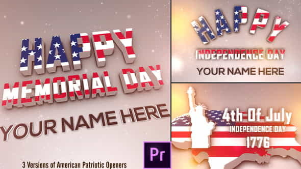 USA Patriotic Openers Pack - - VideoHive 26617715