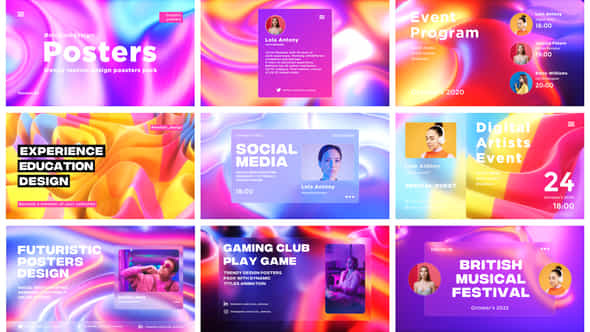 Motion Design Posters - VideoHive 40334882