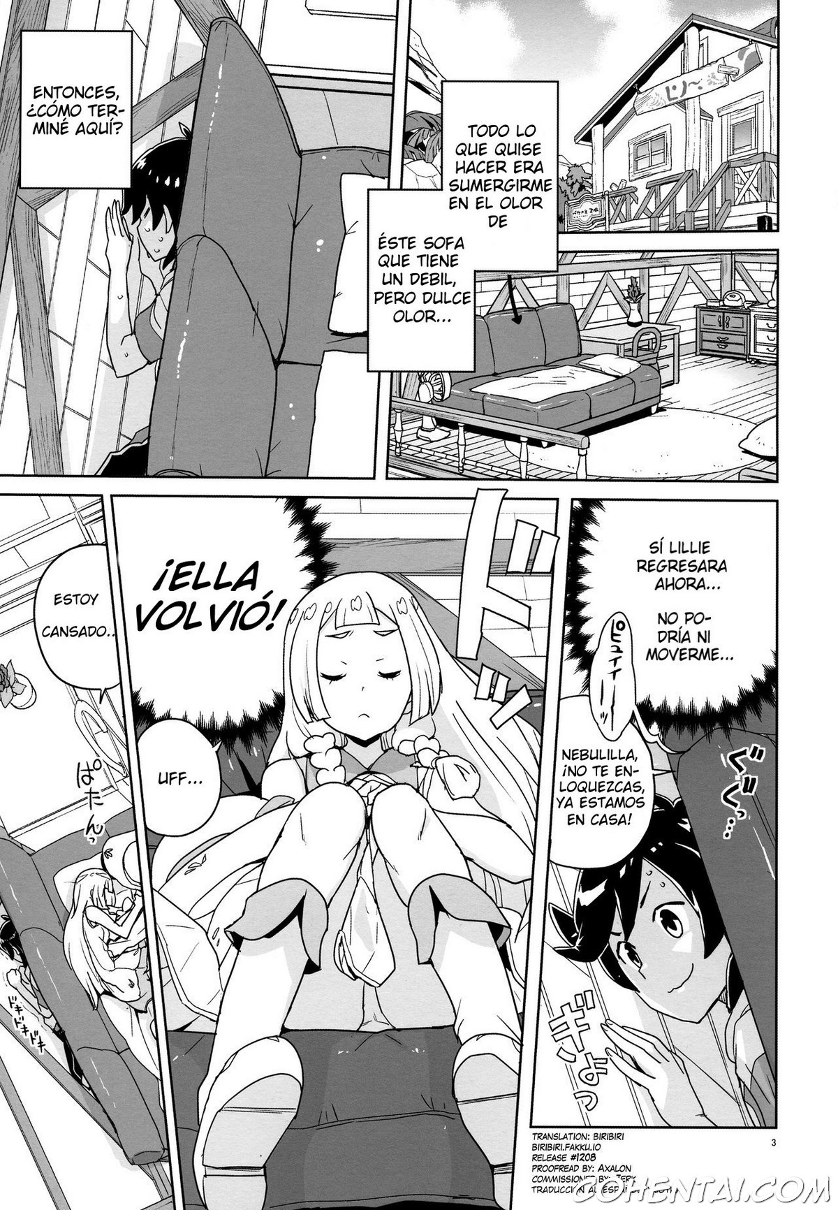 Choushi ni Noruna yo Lillie (Pokémon Sun and Moon) xxx comics manga porno doujin hentai español sexo Elio Lillie Pokémon