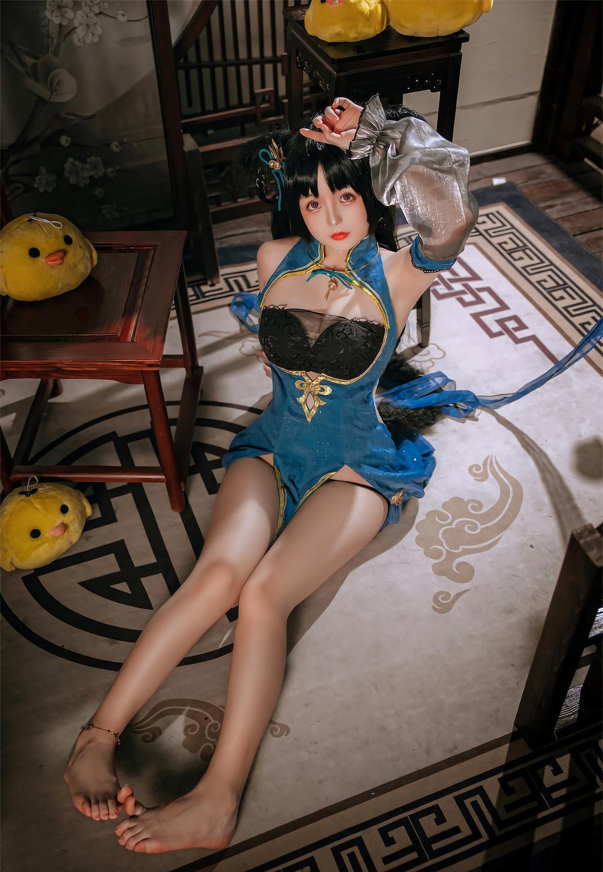 Cosplay Rinaijiao日奈娇 碧蓝航线 大潮旗袍(9)