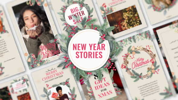 New Year Stories - VideoHive 25283304