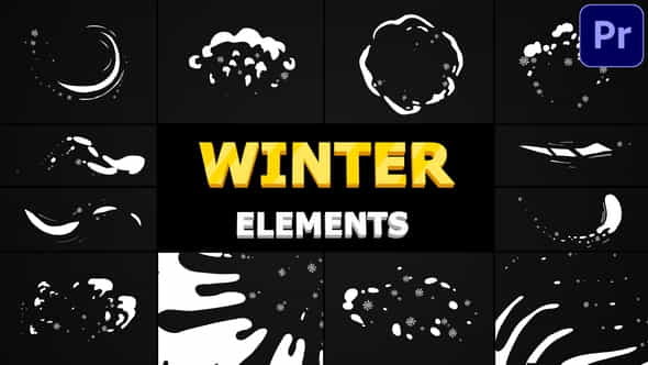 Snow Motion Elements | Premiere - VideoHive 29508268