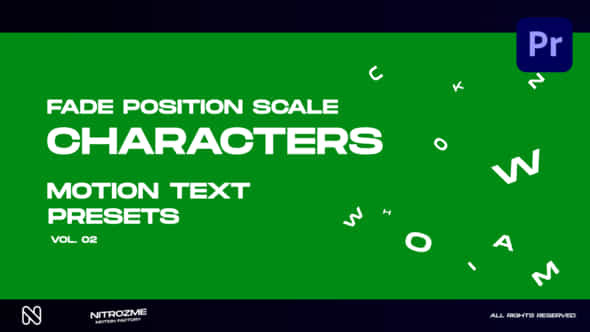 Characters Motion Text - VideoHive 45890313