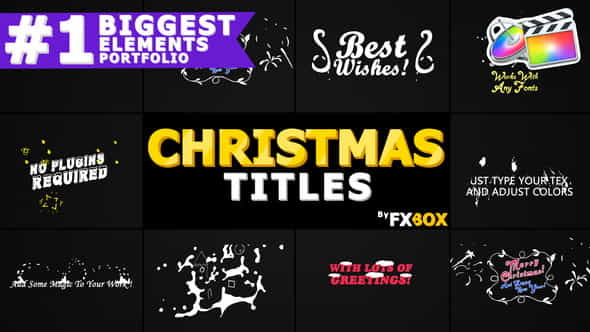 Christmas Titles And Transitions | - VideoHive 25296025