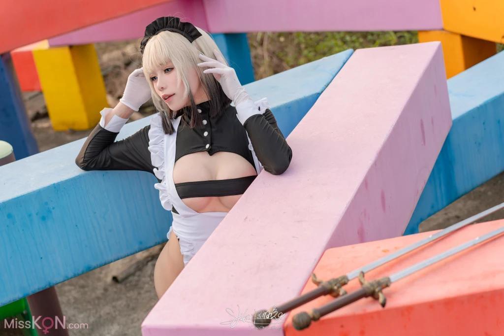 Coser@黏黏团子兔: 10月作品 战斗女仆 动感光波 (77 photos )(42)