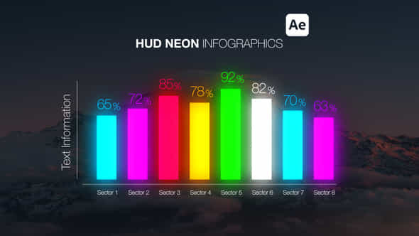 Hud Neon Infographics - VideoHive 55977233