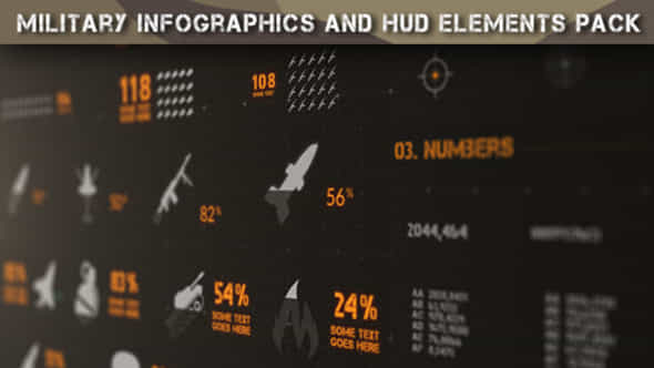 Military Infographics and - VideoHive 19732835