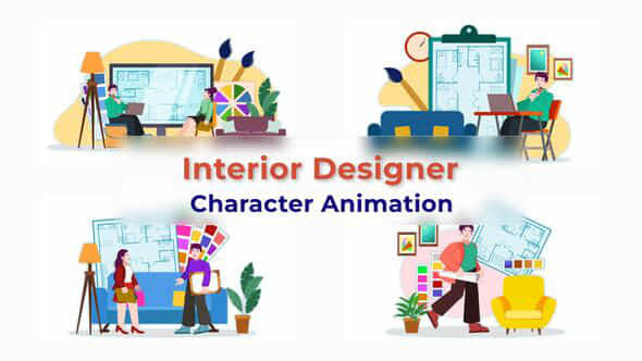Interior Designer Character - VideoHive 39741144