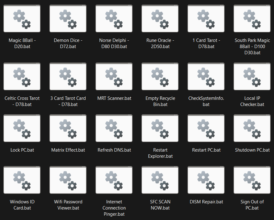 DrysOGs Batch Files Preview