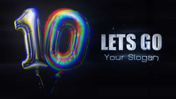 Countdown Balloon - VideoHive 54908114