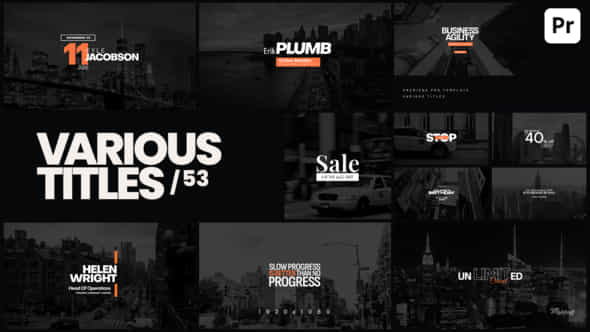 Various Titles 53 - VideoHive 53353653