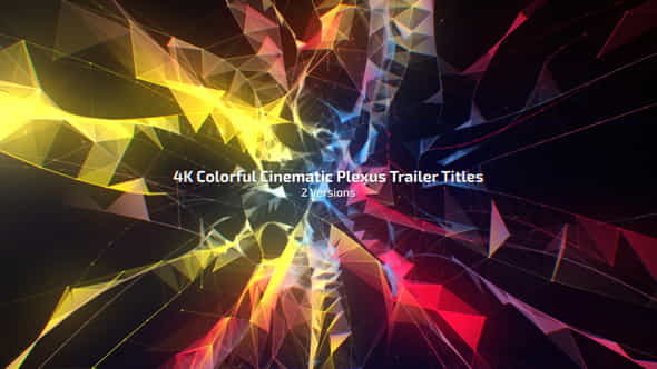 4K Colorful Cinematic Plexus Trailer - VideoHive 22478842