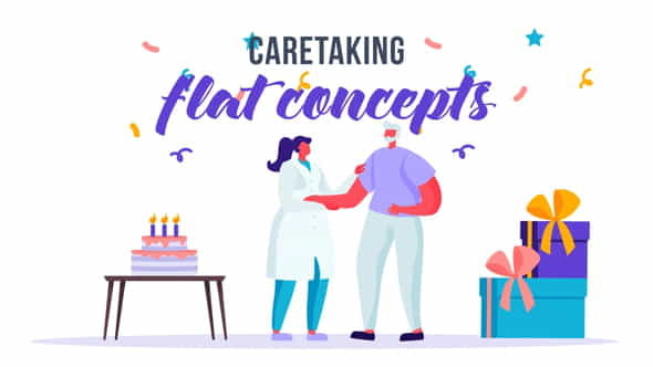 Caretaking - Flat Concept - VideoHive 33248724