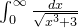 \int_{0}^{\infty} \frac{dx}{\sqrt{x^3 +3}}