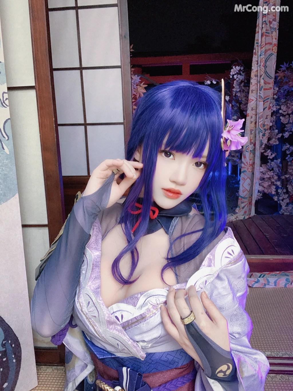 Coser@桜桃喵 Vol.139: 雷电将军+花絮 (51 photos )(50)