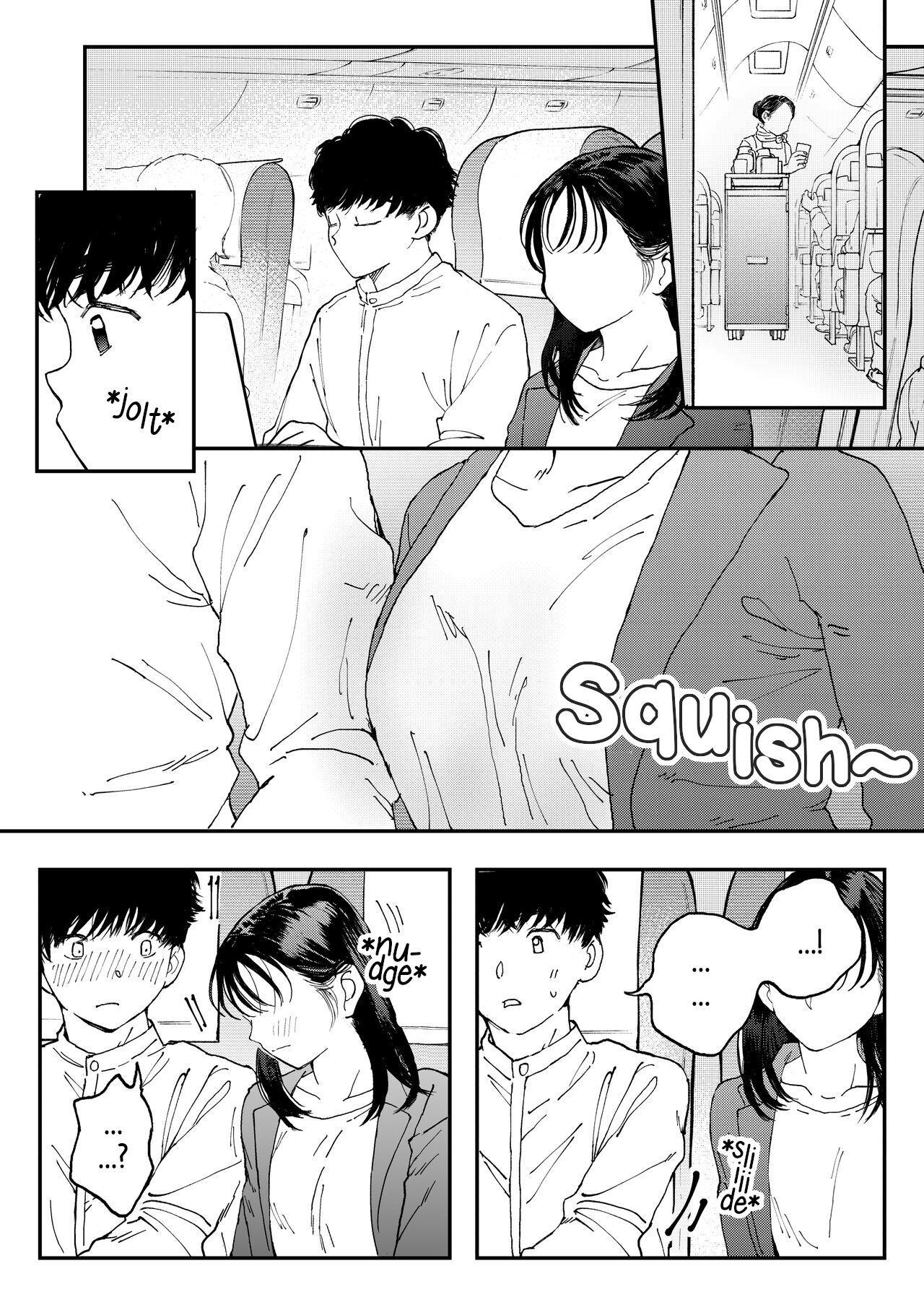 [Denbu Momo] Muramura OL-san wa Hikouki no Naka demo Seiyoku o Mitashitai  Horny OL-san, even on an Airplane, Wants To Satisfy Her Sexual Desires [English] [Digital]