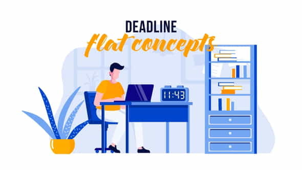 Deadline - Flat Concept - VideoHive 31441086
