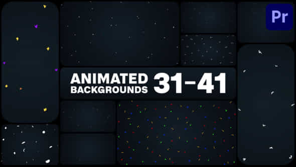 Animated Backgrounds For Premiere Pro - VideoHive 50744173