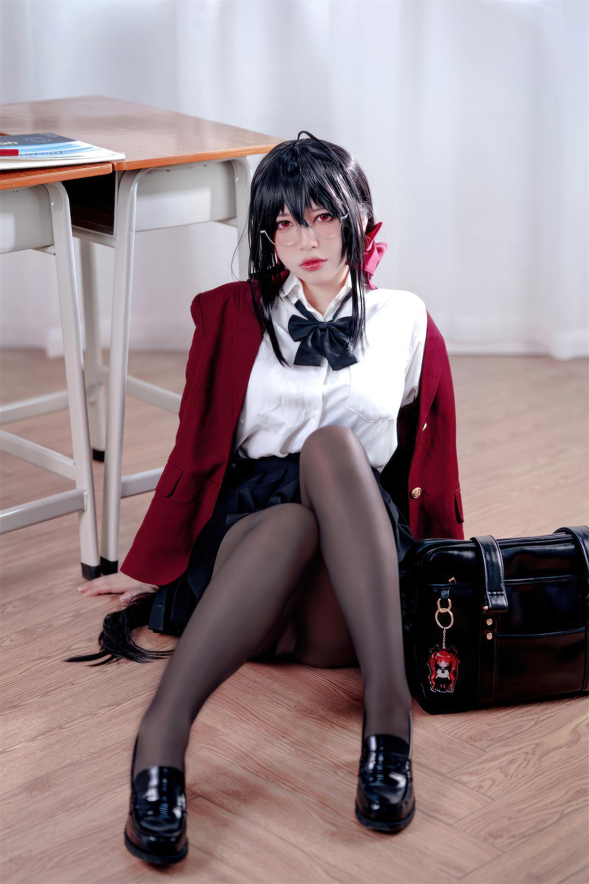 Cosplay 半半子Banbanko 大凤 风纪委员(15)