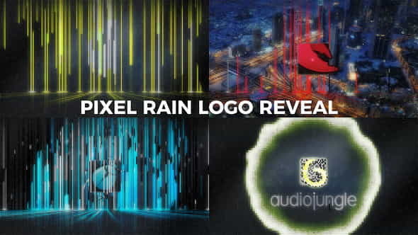 Pixel Rain Logo Reveal - VideoHive 20913151