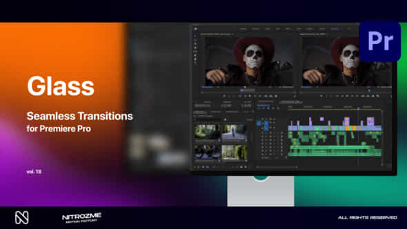 Glass Transitions Vol 18 For Premiere Pro - VideoHive 49668415