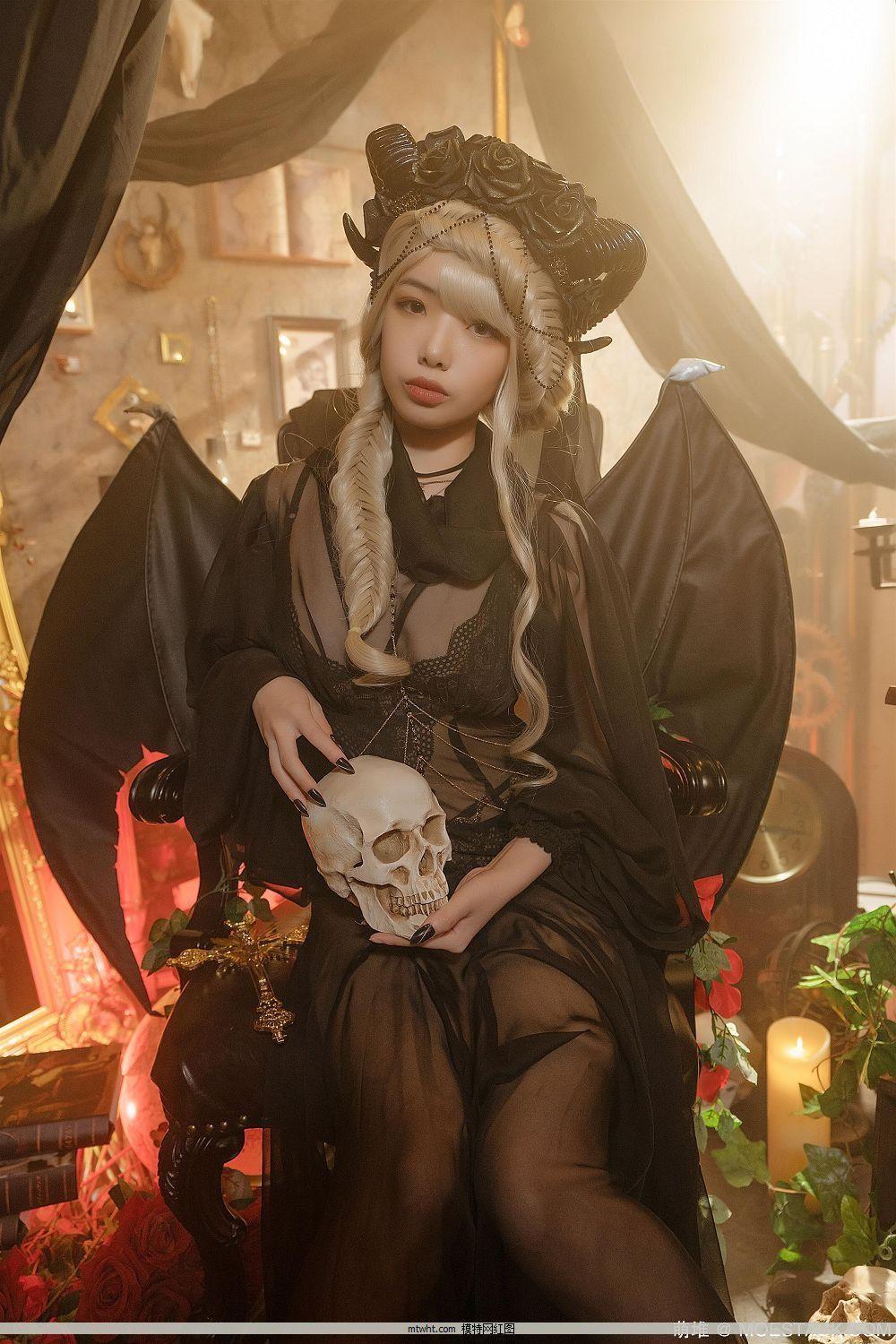 微博红人Coser2.5次元写真@雯妹 NO.019 魅魔本 gothic devil[16P](16)