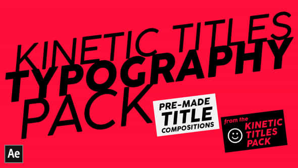 Kinetic Titles Typography - VideoHive 35468687