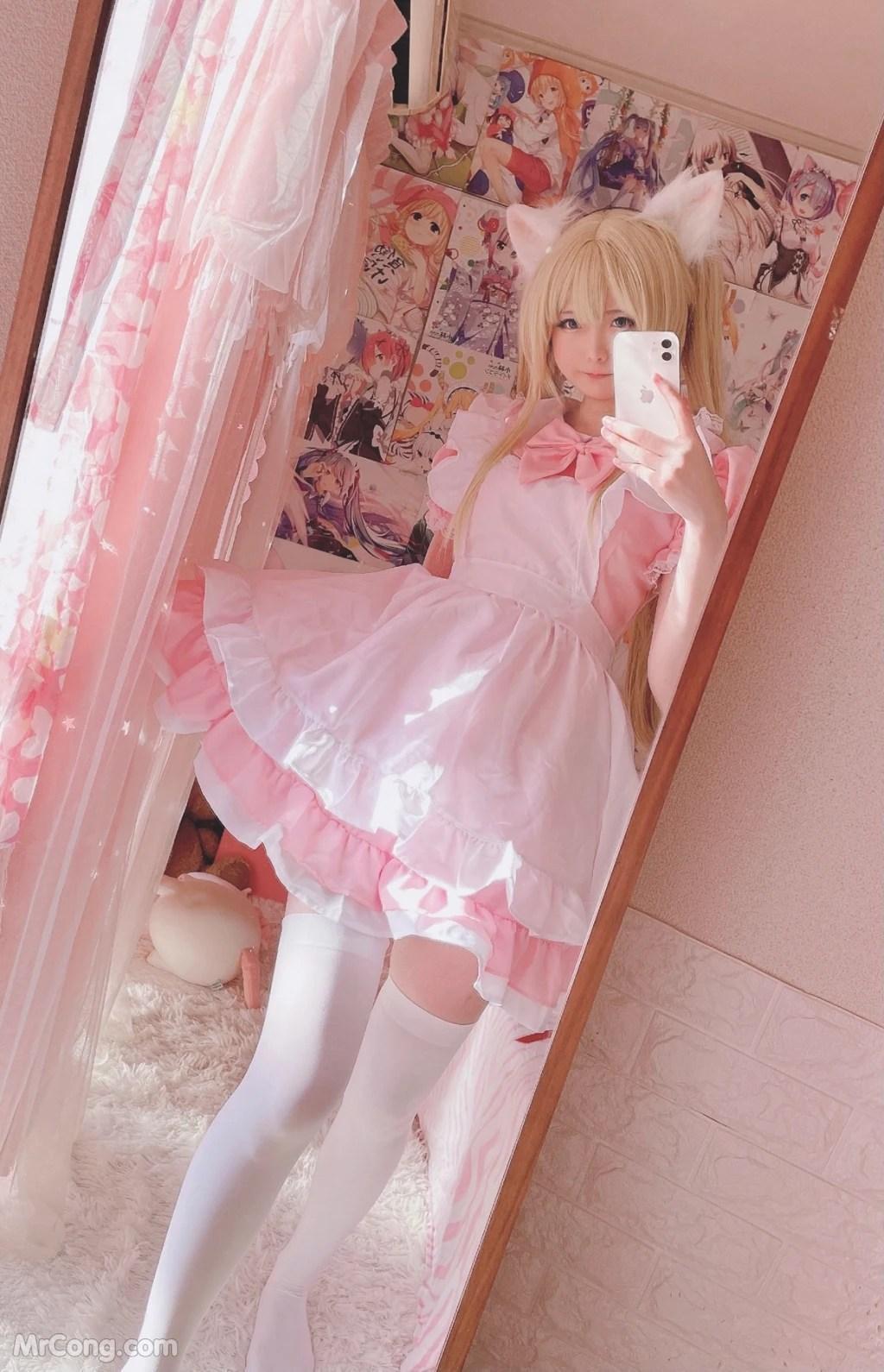 Coser@习呆呆: 猫耳女仆 Necomimi Maid Servant (50 photos)(16)