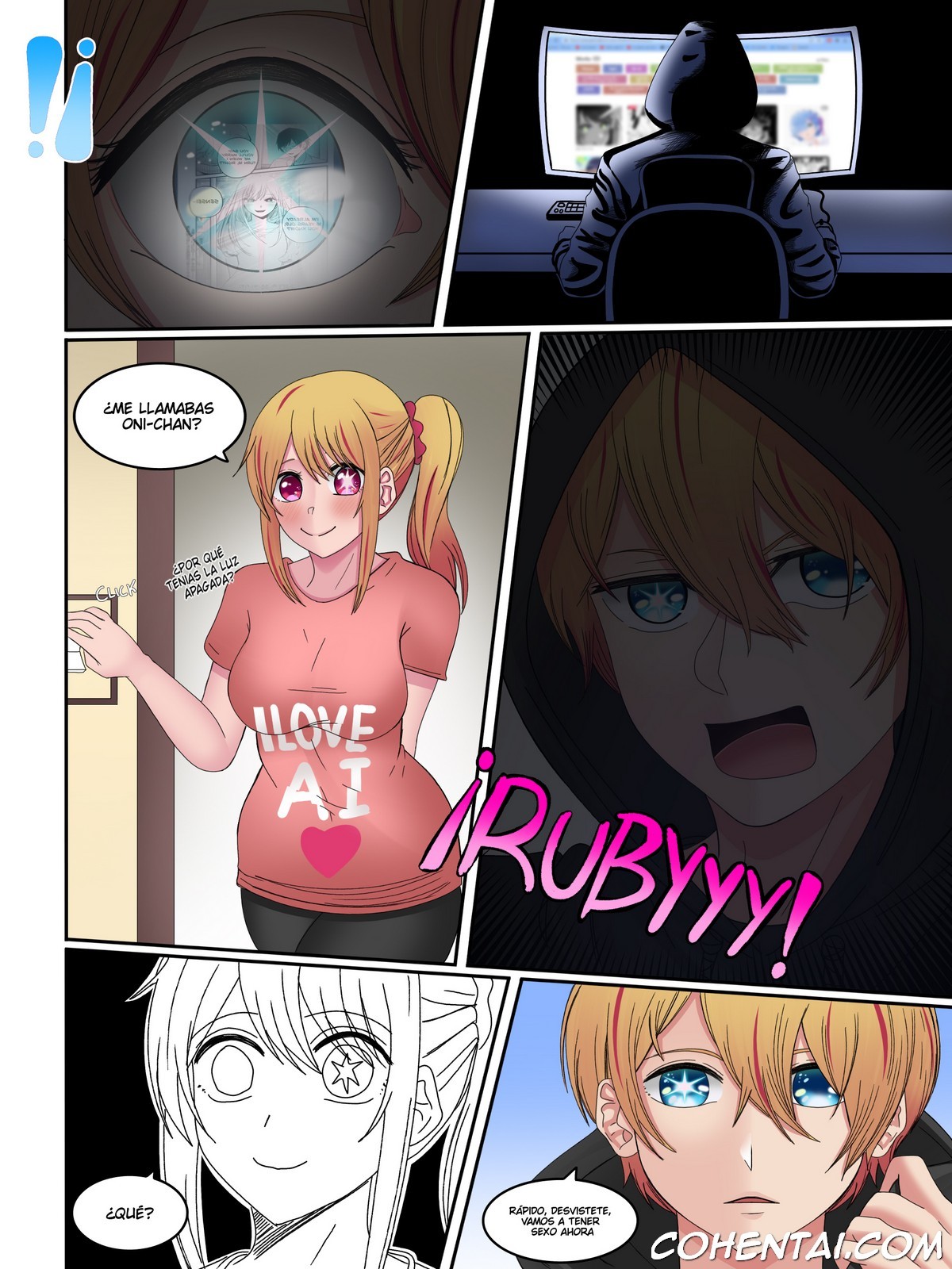 Aqua x Ruby (Oshi No Ko) xxx comics manga porno doujin hentai español sexo 