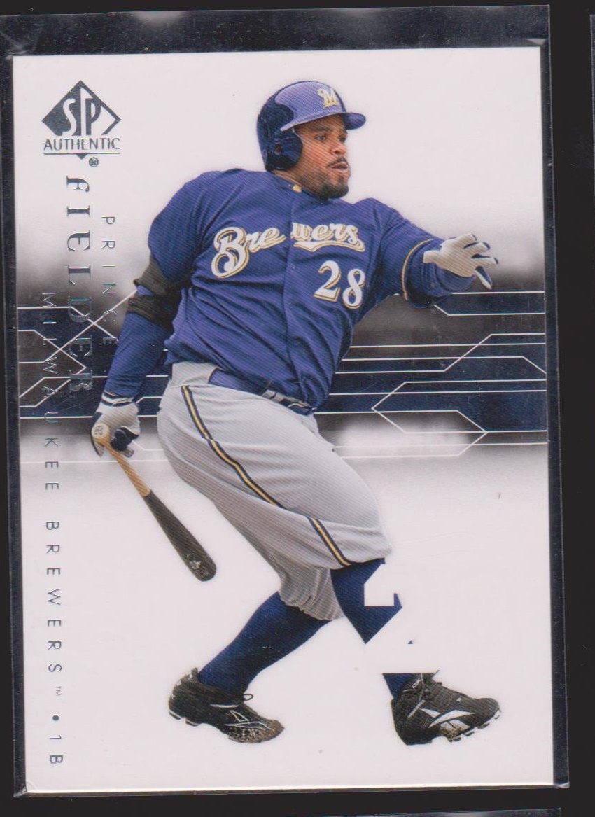 AUTHENTIC PRINCE FIELDER MILWAUKEE BREWERS 40TH ANNIVERSARY