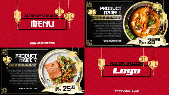 Asian Menu - Restaurant Promo - VideoHive 24810621