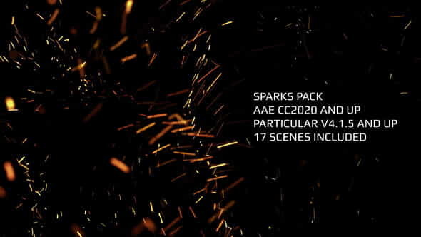 Trapcode Particular - Sparks - VideoHive 33219531